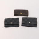 LOUIS VUITTON Monogram Damier Azur Graphite Key Case 10 Set LV Auth CB164-2