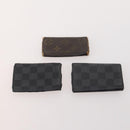 LOUIS VUITTON Monogram Damier Azur Graphite Key Case 10 Set LV Auth CB164-3