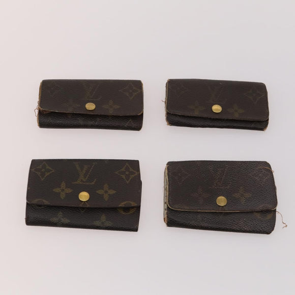 LOUIS VUITTON Monogram Damier Azur Graphite Key Case 10 Set LV Auth CB164