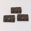 LOUIS VUITTON Damier Ebene Key Case 10 Set LV Auth CB165-13