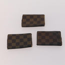 LOUIS VUITTON Damier Ebene Key Case 10 Set LV Auth CB165-14