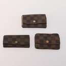LOUIS VUITTON Damier Ebene Key Case 10 Set LV Auth CB165-2