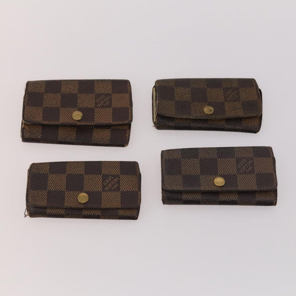 LOUIS VUITTON Damier Ebene Key Case 10 Set LV Auth CB165