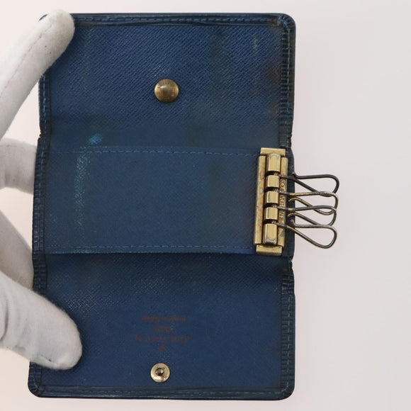 LOUIS VUITTON Epi Key Case 10 Set Blue Black Red LV Auth CB166