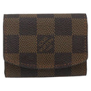 LOUIS VUITTON Damier Ebene Taiga Cuff Case 3 Set LV Auth CB169-2