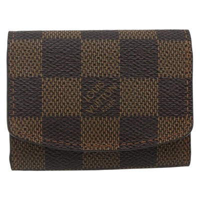 LOUIS VUITTON Damier Ebene Taiga Cuff Case 3 Set LV Auth CB169 - 0