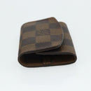 LOUIS VUITTON Damier Ebene Taiga Cuff Case 3 Set LV Auth CB169-4