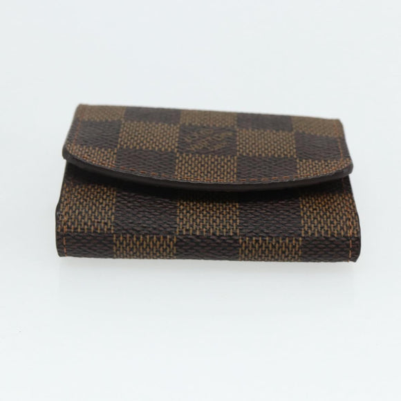 LOUIS VUITTON Damier Ebene Taiga Cuff Case 3 Set LV Auth CB169