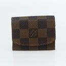 LOUIS VUITTON Damier Ebene Taiga Cuff Case 3 Set LV Auth CB169-8