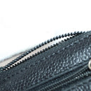 CHANEL Wallet Caviar Skin 10 Set Black White pink CC Auth CB170-6