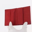 PRADA Wallet Leather 10 Set Black Red Navy Auth CB171-18