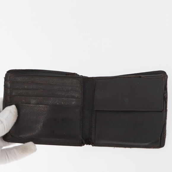 PRADA Wallet Leather 10 Set Black Red Navy Auth CB171
