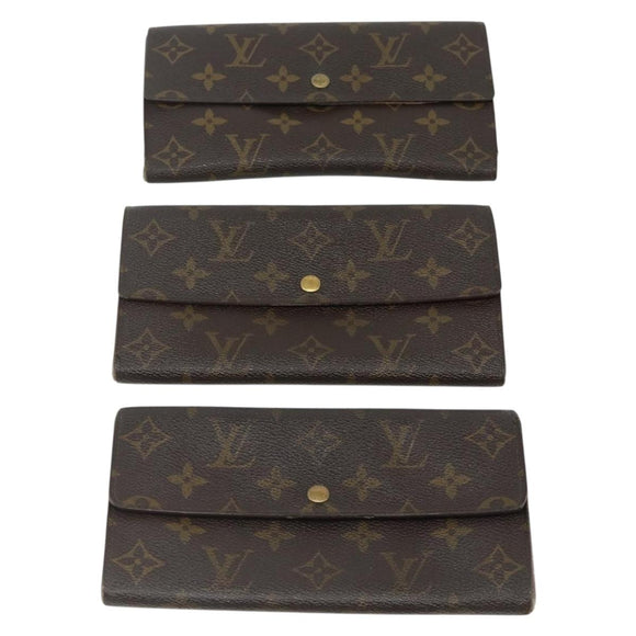 LOUIS VUITTON Monogram Wallet 10 Set LV Auth CB174