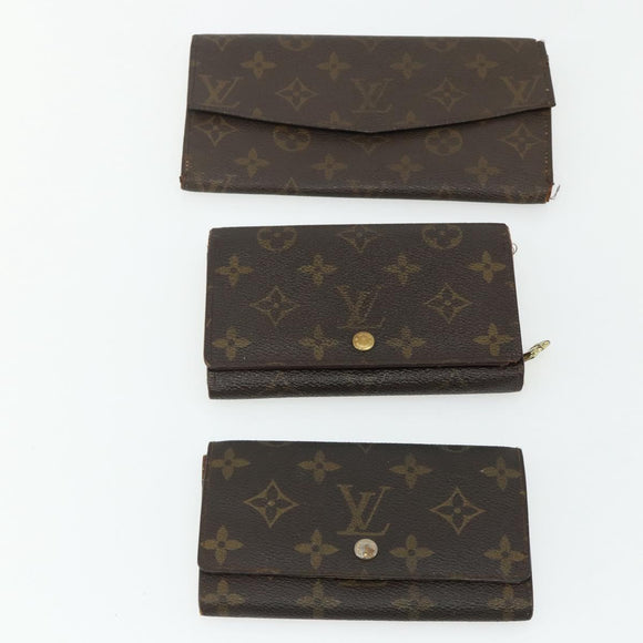 LOUIS VUITTON Monogram Wallet 10 Set LV Auth CB174