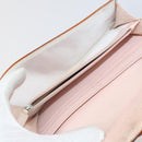 Christian Dior Trotter Canvas Wallet Leather 10 Set Beige Black pink Auth CB175-18