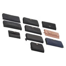 PRADA Wallet Safiano leather 10 Set Black Blue pink Auth CB177-1