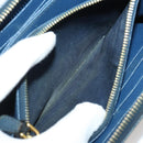 PRADA Wallet Safiano leather 10 Set Black Blue pink Auth CB177-15