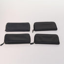 PRADA Wallet Safiano leather 10 Set Black Blue pink Auth CB177-3