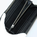 BURBERRY Nova Check Wallet Canvas Leather 10 Set Black Beige Auth CB179-22
