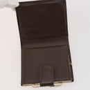 BURBERRY Nova Check Wallet Canvas Leather 10 Set Black Beige Auth CB179-24