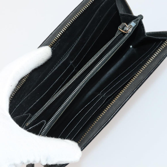BOTTEGA VENETA INTRECCIATO Wallet Leather 10 Set Black Beige pink Auth CB180
