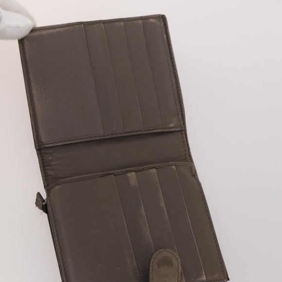 BOTTEGA VENETA INTRECCIATO Wallet Leather 10 Set Black Beige pink Auth CB180