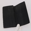 BOTTEGA VENETA INTRECCIATO Wallet Leather 10 Set Black Beige pink Auth CB180-27