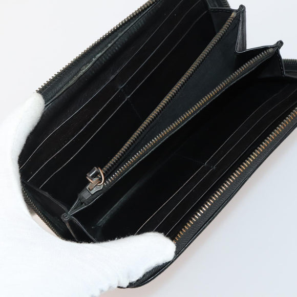 BOTTEGA VENETA INTRECCIATO Wallet Leather 10 Set Black Beige pink Auth CB180