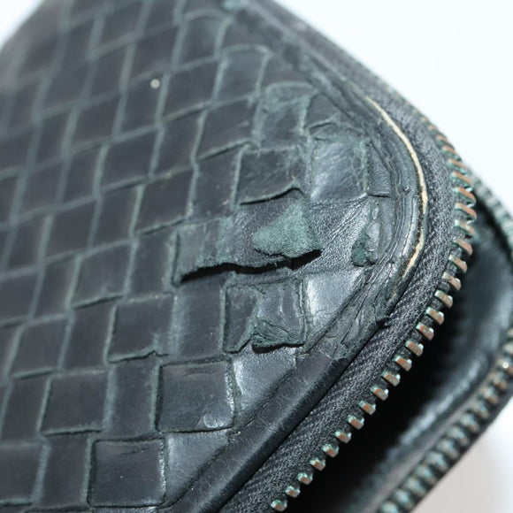 BOTTEGA VENETA INTRECCIATO Wallet Leather 10 Set Black Beige pink Auth CB180