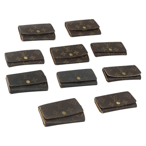 LOUIS VUITTON Monogram Key Case 10 Set LV Auth CB181