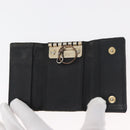FENDI Zucca Canvas Key Case 10 Set Black Brown Auth CB182-10