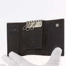 FENDI Zucca Canvas Key Case 10 Set Black Brown Auth CB182-16