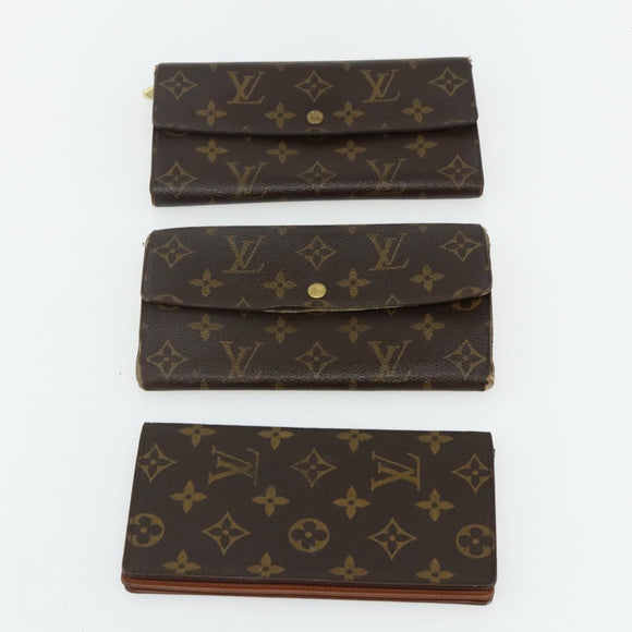 LOUIS VUITTON Monogram Wallet 10 Set LV Auth CB184