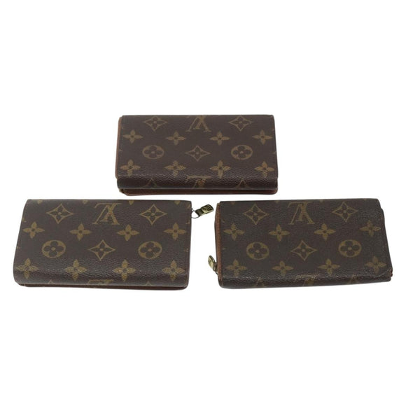LOUIS VUITTON Monogram Wallet 10 Set LV Auth CB184