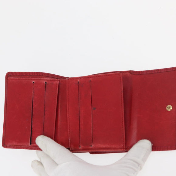 LOUIS VUITTON Epi Wallet 10 Set Black Red Green LV Auth CB187