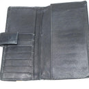 GUCCI GG Canvas Micro GG Guccissima Wallet Leather 10 Set Beige Black Auth CB188-12