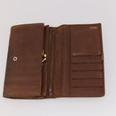 GUCCI GG Canvas Micro GG Guccissima Wallet Leather 10 Set Beige Black Auth CB188-26