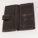 GUCCI GG Canvas Micro GG Guccissima Wallet Leather 10 Set Beige Black Auth CB188-7