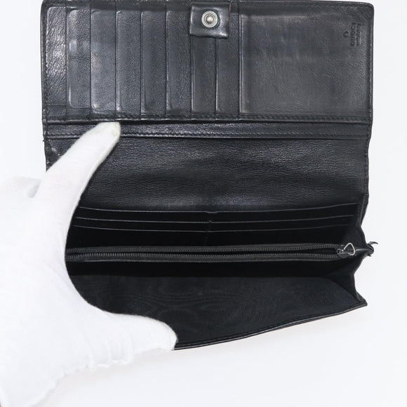 GUCCI GG Canvas Wallet Leather 10 Set Beige Black pink Auth CB189