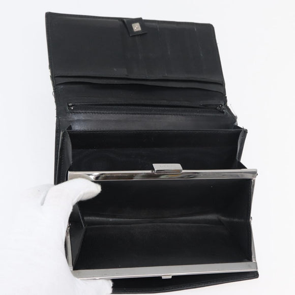 GUCCI GG Canvas Wallet Leather 10 Set Beige Black pink Auth CB189