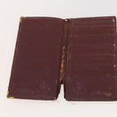 CARTIER Wallet Leather 10 Set Bordeaux Auth CB190-12