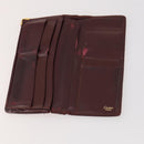 CARTIER Wallet Leather 10 Set Bordeaux Auth CB190-13