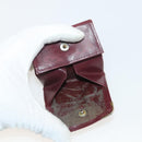 CARTIER Wallet Leather 10 Set Bordeaux Auth CB190-19