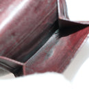 CARTIER Wallet Leather 10 Set Bordeaux Auth CB190-21