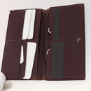 CARTIER Wallet Leather 10 Set Bordeaux Auth CB190-4