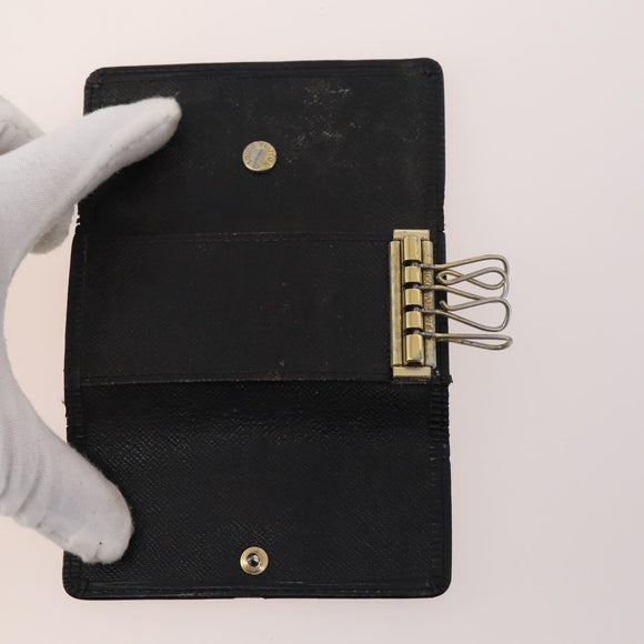 LOUIS VUITTON Epi Key Case 10 Set Black Yellow blue LV Auth CB191