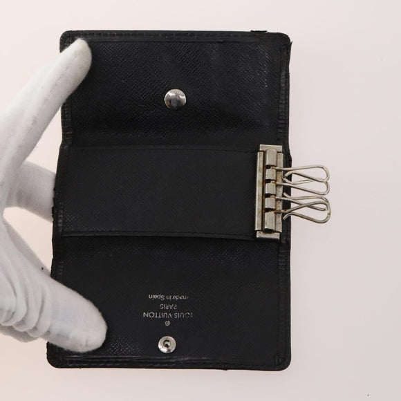 LOUIS VUITTON Epi Key Case 10 Set Black Yellow blue LV Auth CB191