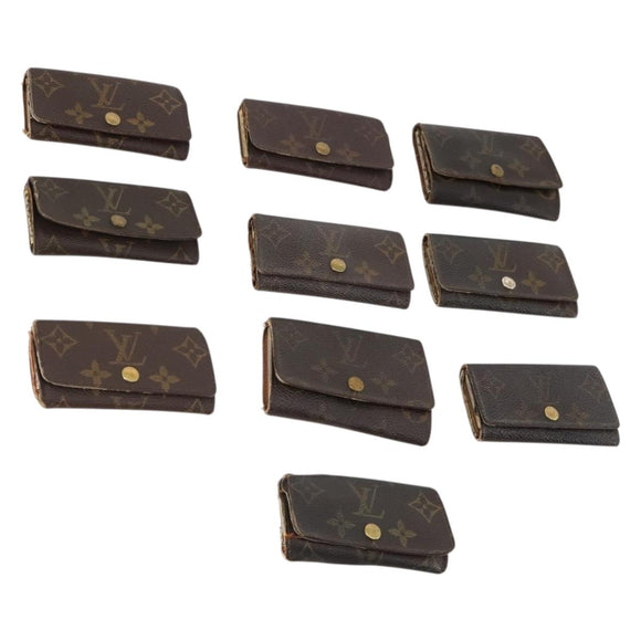 LOUIS VUITTON Monogram Key Case 10 Set LV Auth CB192