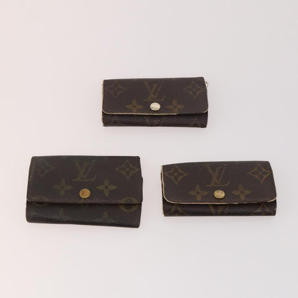 LOUIS VUITTON Monogram Key Case 10 Set LV Auth CB193