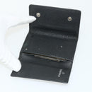 CHANEL Key Case Caviar Skin 10 Set Black Beige pink CC Auth CB195-11